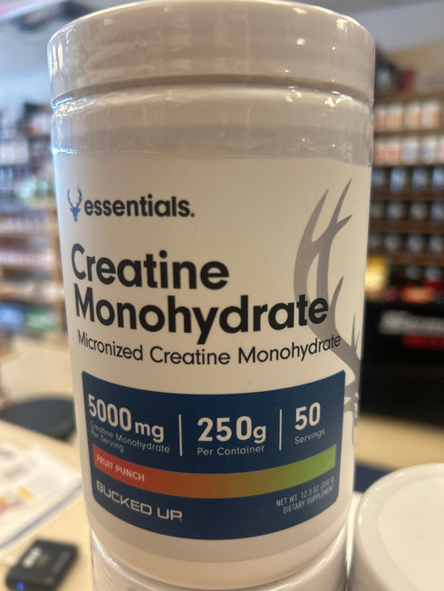 Essentials Bucked Up Creatine Monohydrate fruit punch