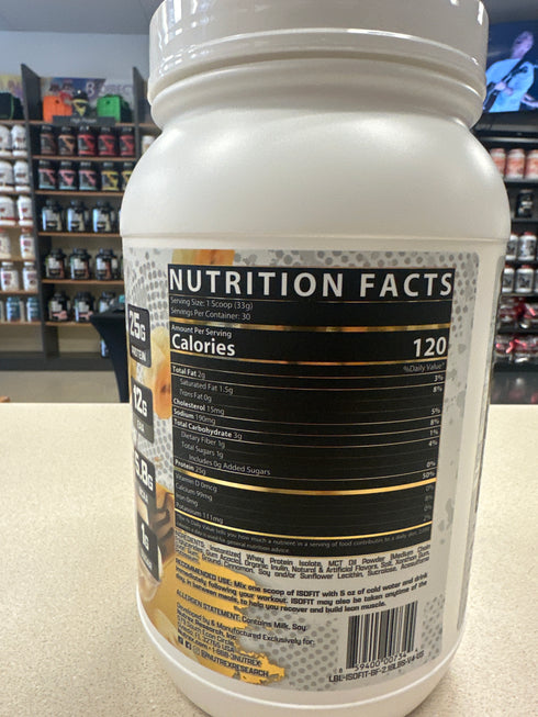 Nutrex Research IsoFit | Whey Protein Powder Instantized 100% Whey Protein Isolate | Banana Foster Muscle Recovery, Lactose-Free, Gluten-Free |  2lbs 30 Servings