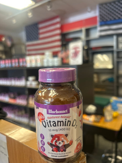 Bluebonnet RAINFOREST ANIMALZ VITAMIN D3 400 IU