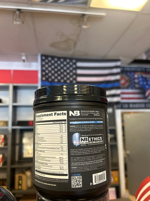 Nutrabio stim free pre workout blue razz