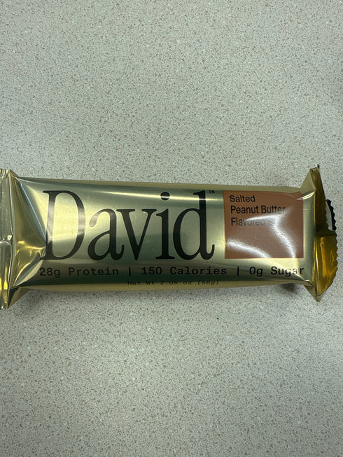 David Protein Bars Salted Peanut Butter