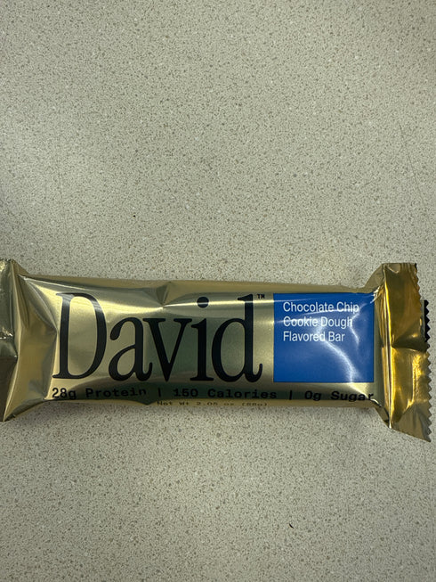 David Protein Bar Chocolate Chip Cookie Dough