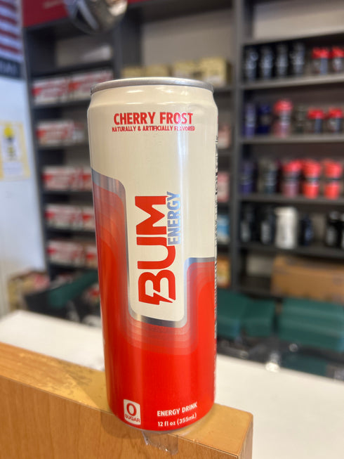 Raw Nutrition BUM Energy Drink, 112 mg Natural Caffeine, Cherry Frost
