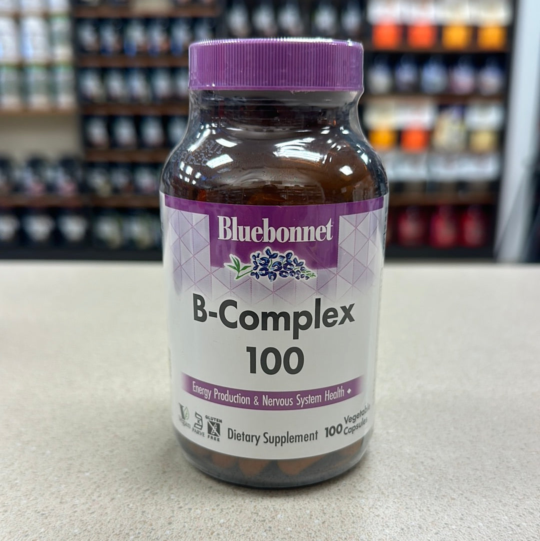 Bluebonnet Nutrition Stress Relief B-Complex 100 Vegetable Capsules ...