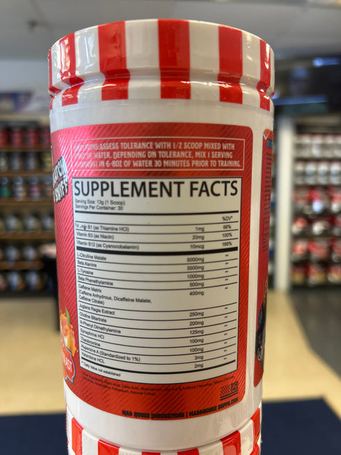 MAD HOUSE CHAOTIC RAGE Pre-Workout Peach Blast