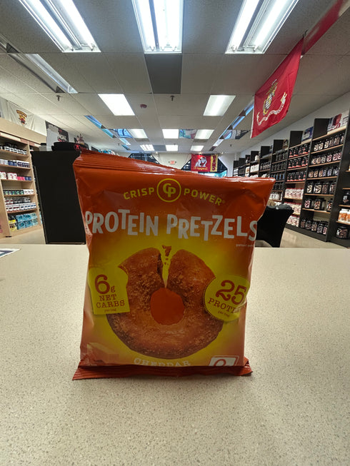 Crisp Power Cheddar Protein Pretzels
