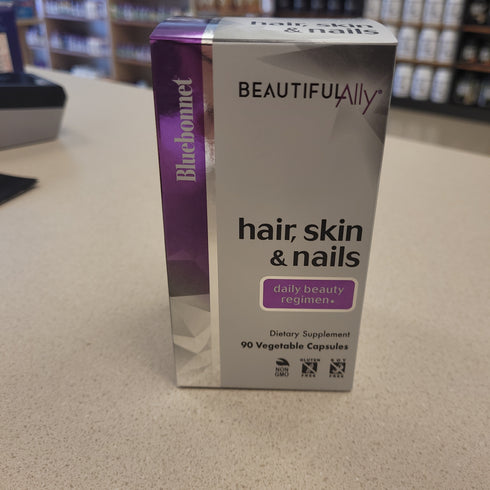 Bluebonnet Beautiful Ally Hair, Skin & Nails 90 Vegetarian Capsules Non GMO Gluten Free Soy Free