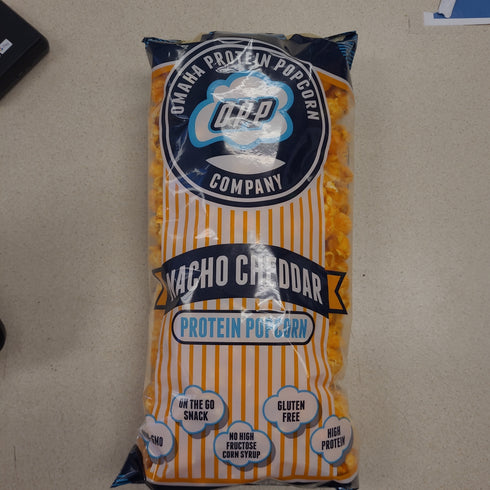 Omaha Protein Popcorn Company Nacho Cheddar Protein Popcorn