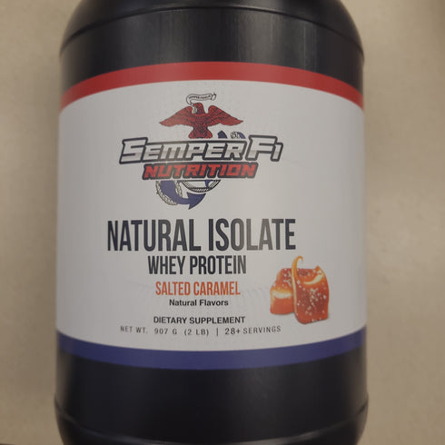 Semper Fi Nutrition Natural Whey Isolate Whey Protein Salted Caramel