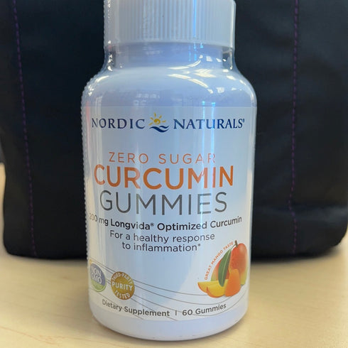Nordic Naturals Zero Sugar Curcumin Gummies, Mango - 200 mg Optimized Curcumin Extract - 60 Gummies - Great Taste - Antioxidant Support, Healthy Metabolic Balance - Non-GMO, Vegan - 30 Servings