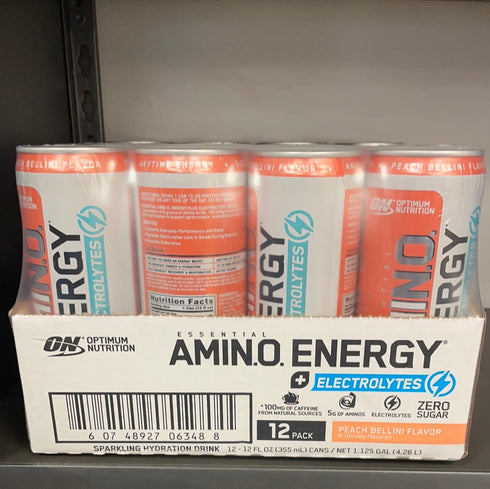 ON Amino Energy Rtd Peach Bellini - Case of 12