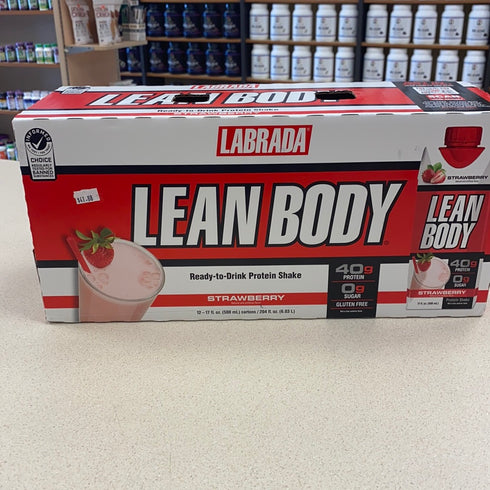Labrada Lean Body 17oz Rtds Strawberry 12 pack