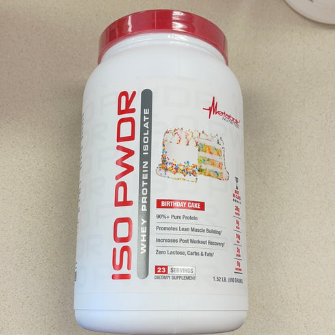 Metabolic Nutrition ISO Pwdr 1.52lbs 23 Servings - Birthday Cake