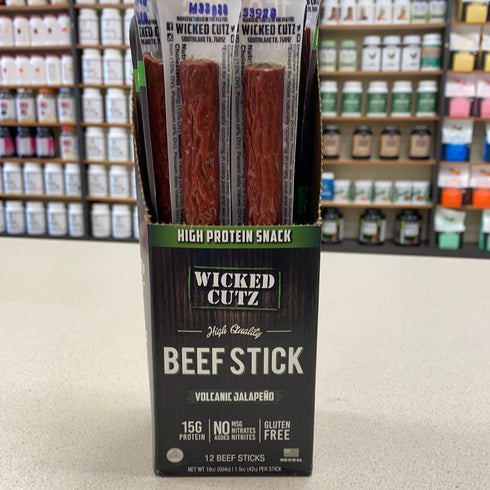 Wicked Cutz Volcanic Jalapeño Beef Sticks