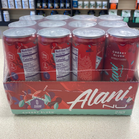Alani Nu Sugar Free Energy Drink, Pre-Workout Performance Cherry Slush (12pk)