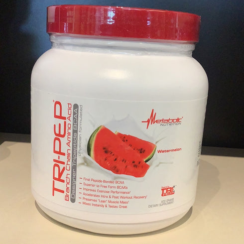 Metabolic Nutrition | TRIPEP - Tri-Peptide Branch Chain Amino Acid, BCAA Powder, Pre Intra Post Workout Supplement | Watermelon, 400 Grams (40 Servings)