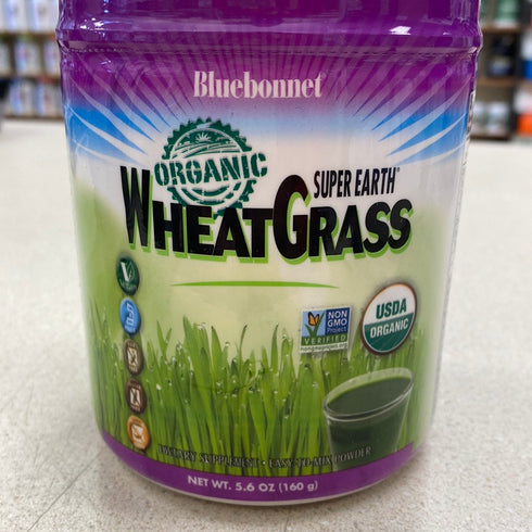 Bluebonnet Organic Super Earth Wheat Grass 160 grams