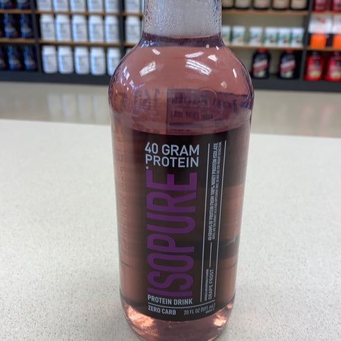 Isopure 20oz Grape 40 grams of protein