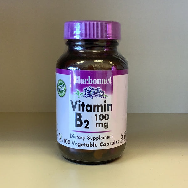 Bluebonnet Vitamin B2 100mg - 100 Caps