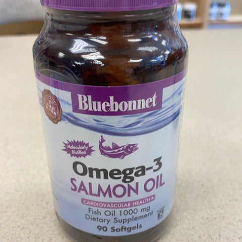 BlueBonnet Nutrition Omega-3 Salmon Oil Softgels, 90 Count