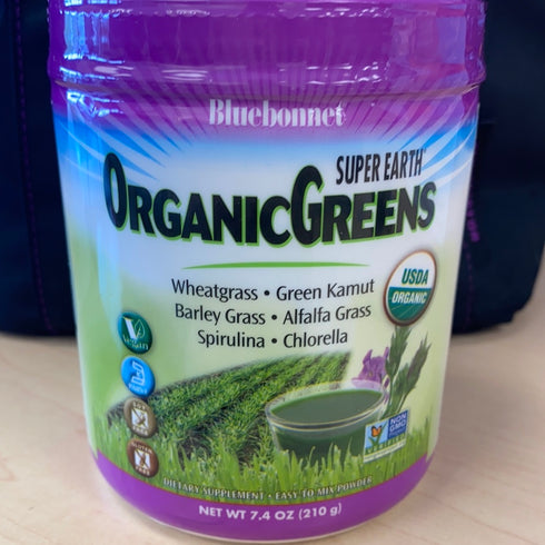 Bluebonnet Nutrition Super Earth Organic, Green Powder, 7.4 Oz