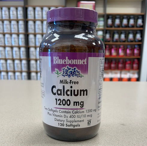 Bluebonnet Nutrition Milk-Free Calcium 1200 mg - 120 Softgels