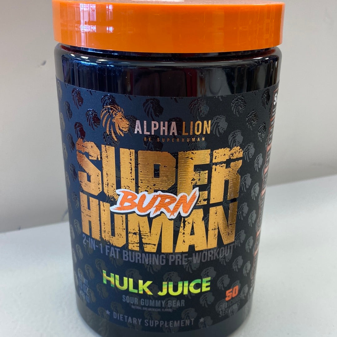 Alpha Lion Superhuman Burn Hulk Juice Ignite Your Workout Semper