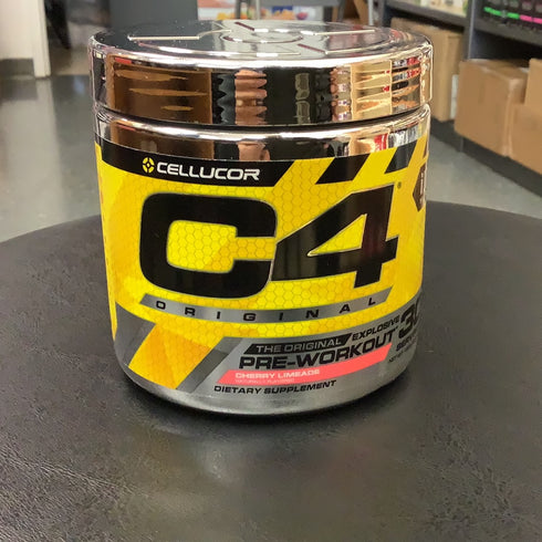 C4 Original Pre Workout Powder Cherry Limeade Vitamin C for Immune Support Sugar Free Pre-Workout