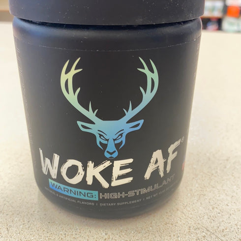 Woke AF High Stimulant Preworkout Blue Raz Lemonade
