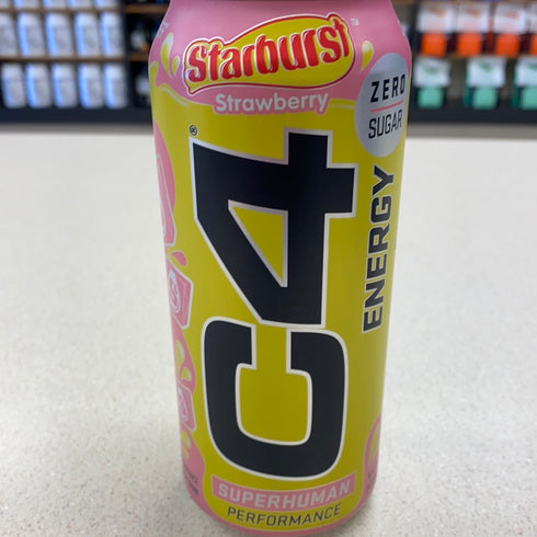 C4 Starburst Strawberry 16oz zero sugar