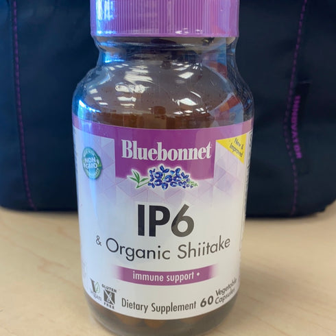 BlueBonnet Bluebonnet Nutrition IP6 & Organic Shiitake, for Immune Function and Cellular Health, Soy-Free, Gluten-Free, Non-GMO, Dairy-Free, Vegan, 60 Vegetable Capsules, 20 Servings, White, 60 Count