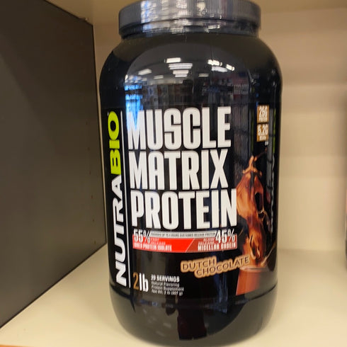Nutrabio 2lb Muscle Matrix Protein Dutch Chocolate