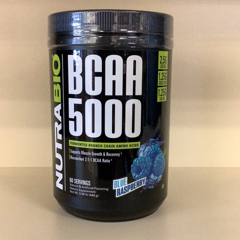 NutraBio BCAA 5000 - Blue Raspberry