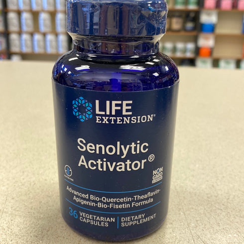 Life Extension Senolytic Activator with Quercetin, Fisetin - Longevity, Anti-Aging - Non-GMO, Gluten-Free - 36 Vegetarian Capsules