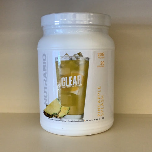 NutraBio Clear Whey Protein 1.1lb - Pineapple Splash