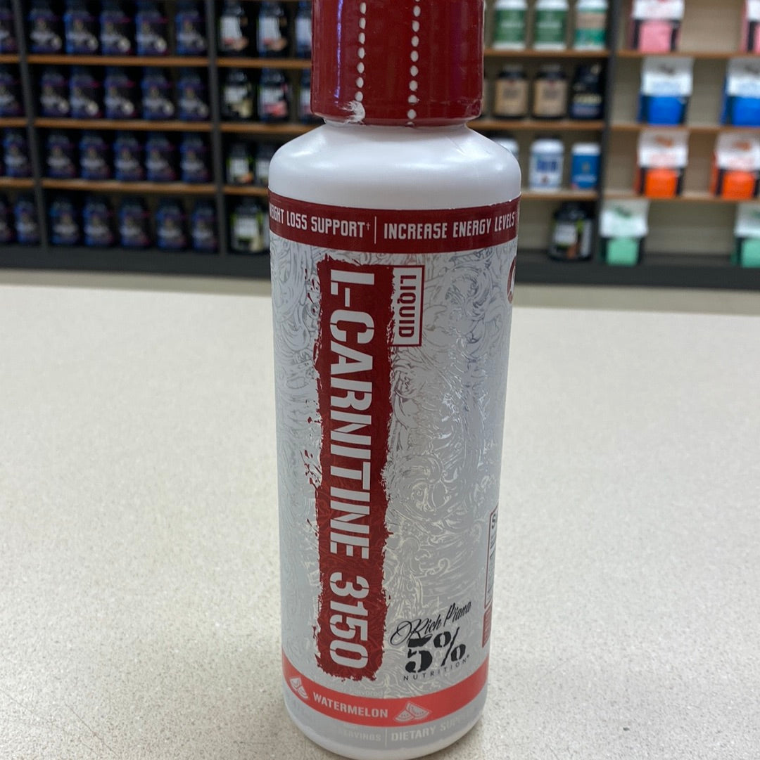 5% Nutrition Liquid L-Carnitine 3150 Watermelon 32 Servings 5% Nutrition Liquid L-Carnitine 3150 Watermelon 32 Servings