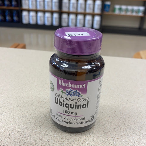 Bluebonnet Nutrition Cellular Active CoQ10 Ubiquinol 100mg Vegetarian Softgels, Heart Health & Cellular Health, Ubiquinol from Kaneka, Non GMO, Gluten Free, Soy Free, Milk Free, 30 Vegetarian Softgels