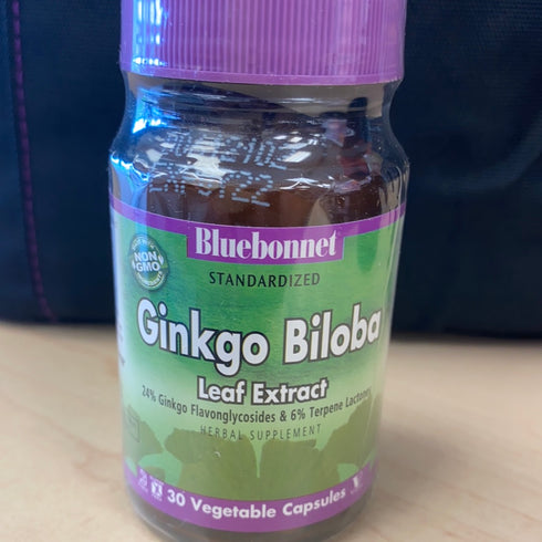 BlueBonnet Ginkgo Biloba Leaf Extract Supplement, 30 Count