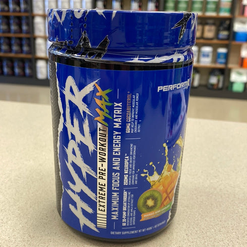 HyperMax 3D Extreme Pre-Workout by Performax Labs| Intense Energy High Stim Vasodilator | Improve Exercise Performance, Endurance, Muscle Pumps, Focus & Mood (Mango Kiwi Cooler)