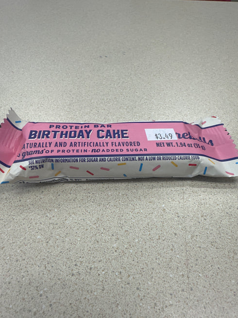 Barebell Protein Bar Birthday Cake