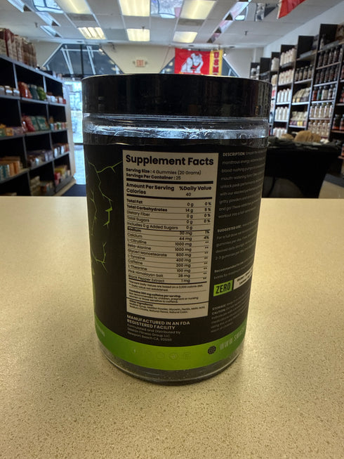 Smash Pre-Workout Gummies Sour Apple