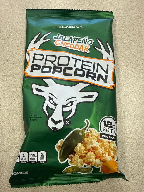 Bucked Up Protein Popcorn Jalapeño Cheddar 2 servings