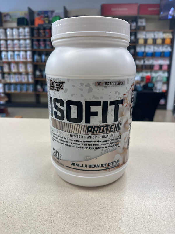 Nutrex IsoFit Isolate Whey Protein 2lb - Vanilla Bean Ice Cream