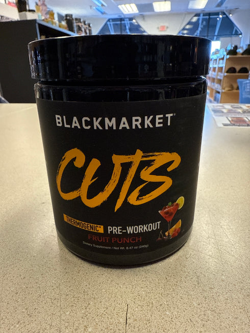 Black Market Cuts Thermogenic Pre-workout Fruit Punch