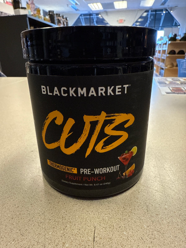 Black Market Cuts Thermogenic Pre-workout Fruit Punch