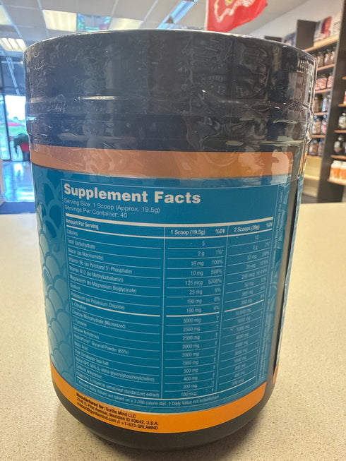 Gorilla Mode Pre-Workout Red Gummy Fish 40 Servings