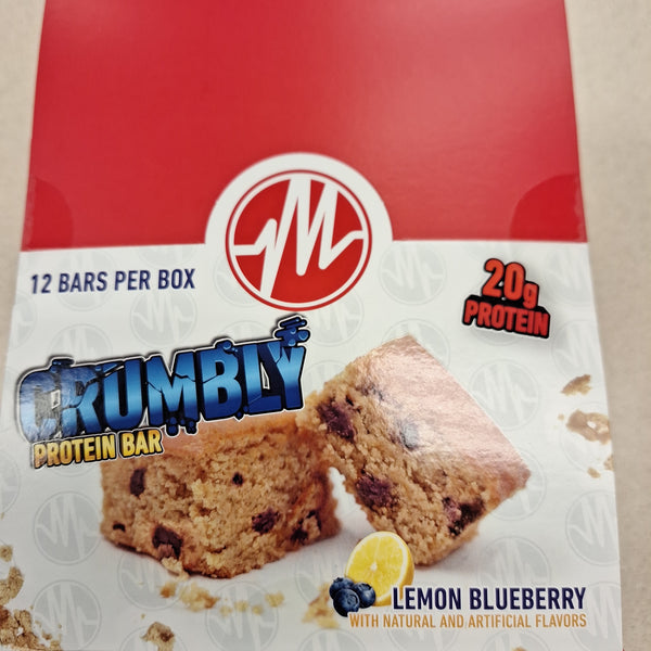 Metabolic Nutrition Crumbly Protein Bar Lemon Blueberry 12pack