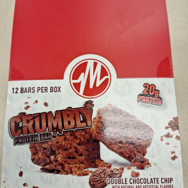 Metabolic Nutrition Crumbly Protein Bar Double Chocolate Chip 12pack