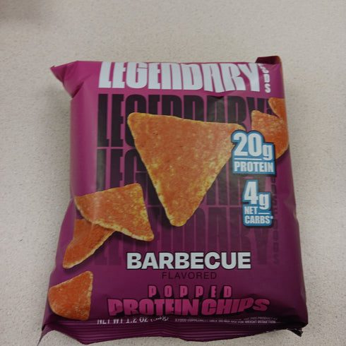 Legendary Foods Popped Protein Chips Barbeque Flavor