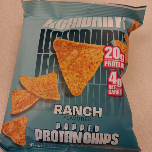 Legendary Foods Popped Protein Chips Ranch Flavor